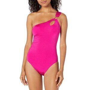NWOT TRINA TURK Getaway Solid One Piece Swimsuit
